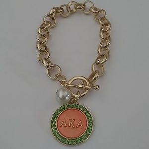 AKA Sorority Charm Bracelet